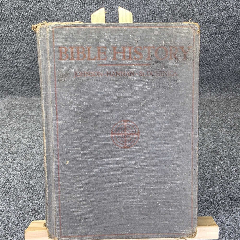 Vintage Bible History Johnson Hannan Sr. Dominica 1931 Benzinger Brothers